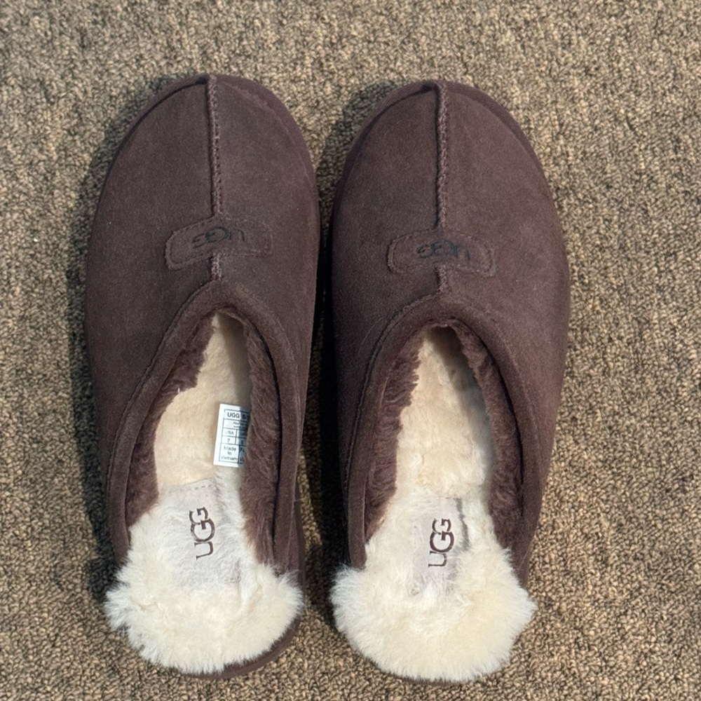 UGG Tan and Brown Sheepskin Footwear